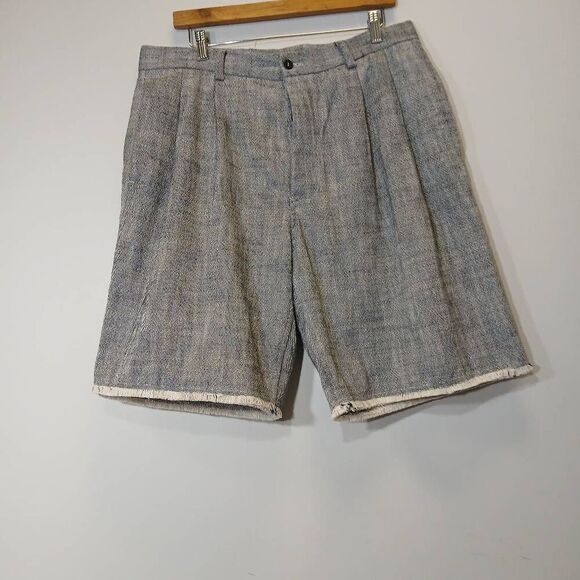 Maison flaneur Pants - Maison flaneur womens Sz16 Italian linen wide leg shorts gray head knee length